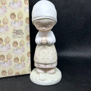 PRECIOUS Moments "Thanking Him For You" figurine
